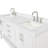 Moille Bayhill 73" Double Bathroom Vanity Set-1027207543