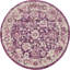 Tapis mauve / ivoire à motif abstrait Kalf-31820971