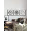 «Circle Bloom Triptych», ensemble de 3 reproductions encadrées sur papier-29534925