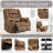 Muli 43.20"W Power Lift Recliner with Head & Footrest, Dual Motor, Lay Flat, Lumbar Support-1829128013