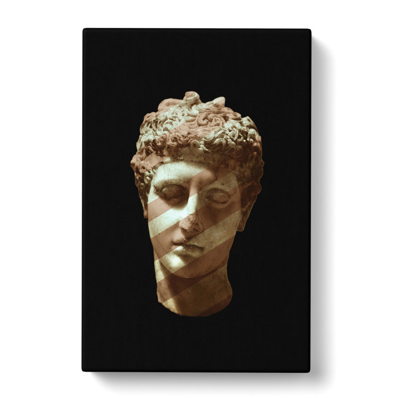 Disco Marble Head - Wrapped Canvas Painting, 91cm H x 60cm W x 3cm D