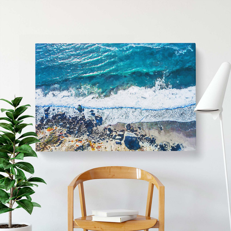 Stinson Beach In San Francisco In Abstract - Wrapped Canvas, 40cm H x 60cm W x 3cm D