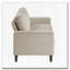 Causeuse rembourrée en velours côtelé taupe Modern-1292705629