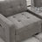 104'' Sectional Sofa With Acrylic Table Top-1870127503
