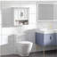 Pharmacie, armoire murale de salle de bain à 3 niveaux avec tablette réglable et 2 portes, armoire de salle de bain pour dessus de toilette, blanc