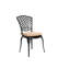 Patio extérieur en aluminium coulé 3 pièces - 2 chaises et 1 coussin de table noir, conception classique, assemblage facile requis pour le patio, le jardin, le style 3 pièces du balcon, une cour paisible