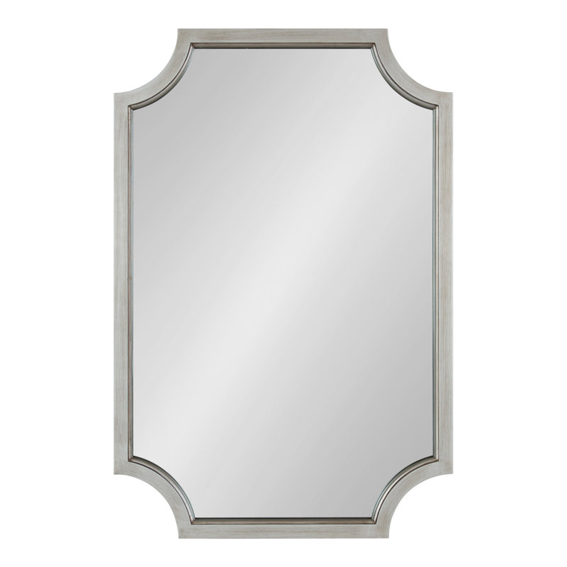 Miroir d'appoint Mertztown Glam, Noir, 36 po x 24 po