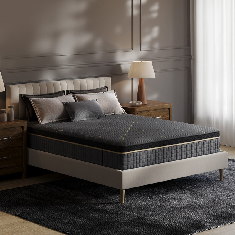 12'' Gentle Comfort Hybrid Mattress – Extra Lumbar & Hip Support, Pain Relief | 365-Night Trial, Fiberglass-Free Bed in a Box, Odorless, CertiPUR-US Certified