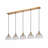 Abner Metal Pendant with Bark-Textured Glass Shades-1188212124