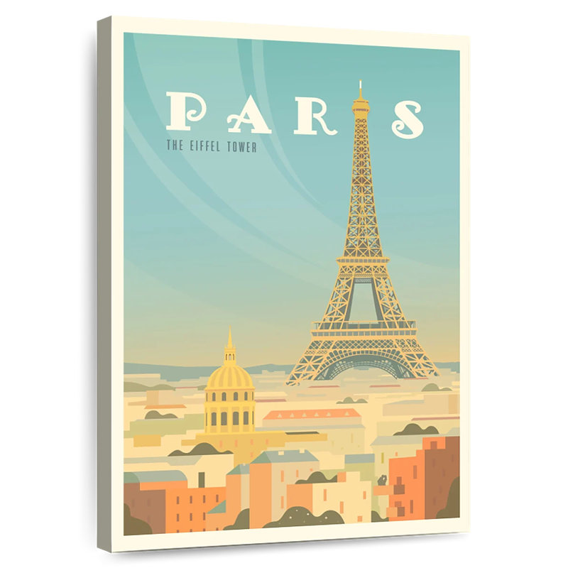Journée ensoleillée à Paris, H 12 po x l 8 po