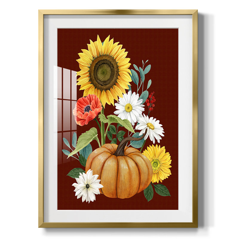 «Beautiful Fall II», reproduction encadrée, H 25,5 po x l 17,5 po, Doré
