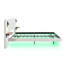 5ft Upholstered Bed With Headboard And 2 Lamps-1956149441