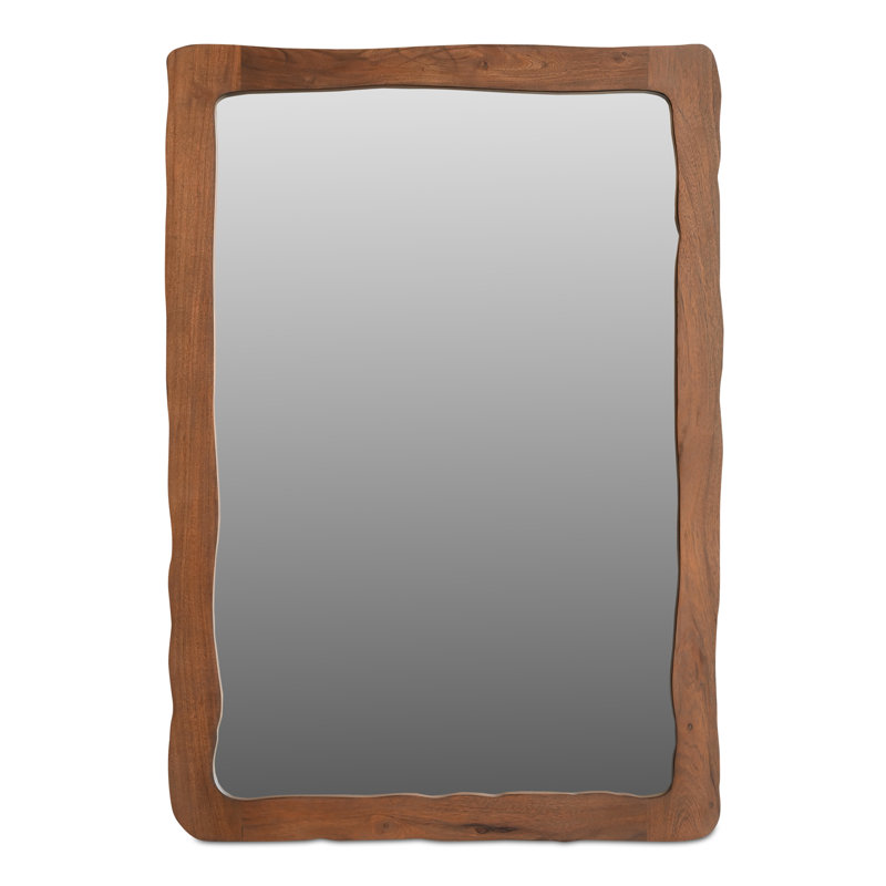 Petit miroir Hillmon brun