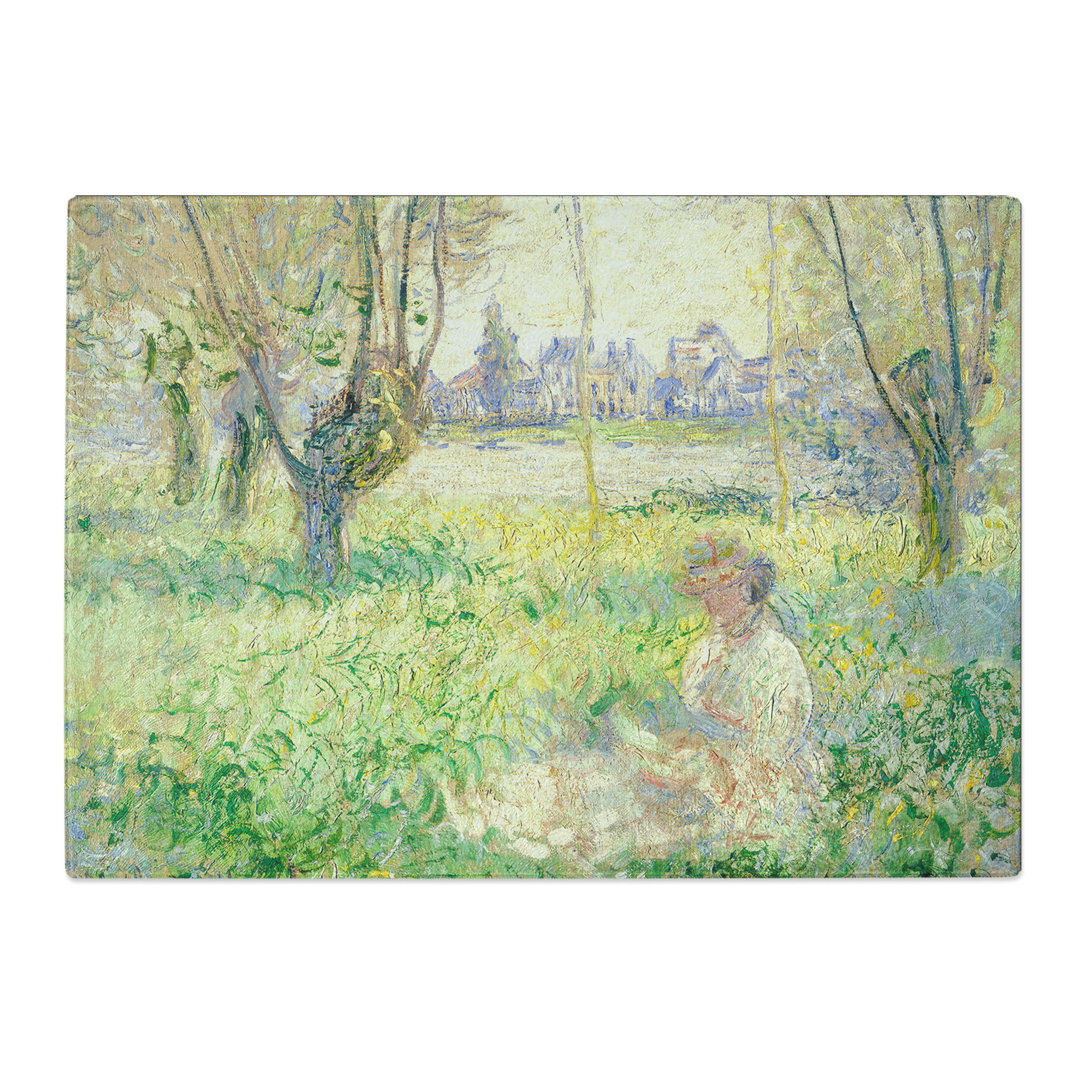 Woman Under the Willows by Claude Monet Chopping Board