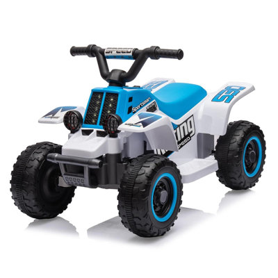6V Kids Ride On Electric ATV With LED Headlights