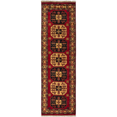 Vallo One-of-a-Kind 3'1" X 10'4" 2010s Runner Wool Area Rug in