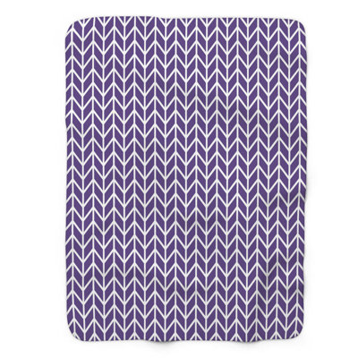 Mauve, orange, élégance - couverture Sherpa de qualité supérieure 1 pièce