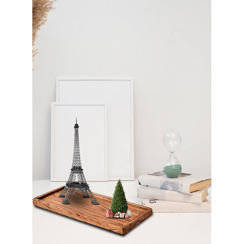 Plateau en bois d'acacia Gehrig, H 0,75 po x L 12 po x P 5,5 po