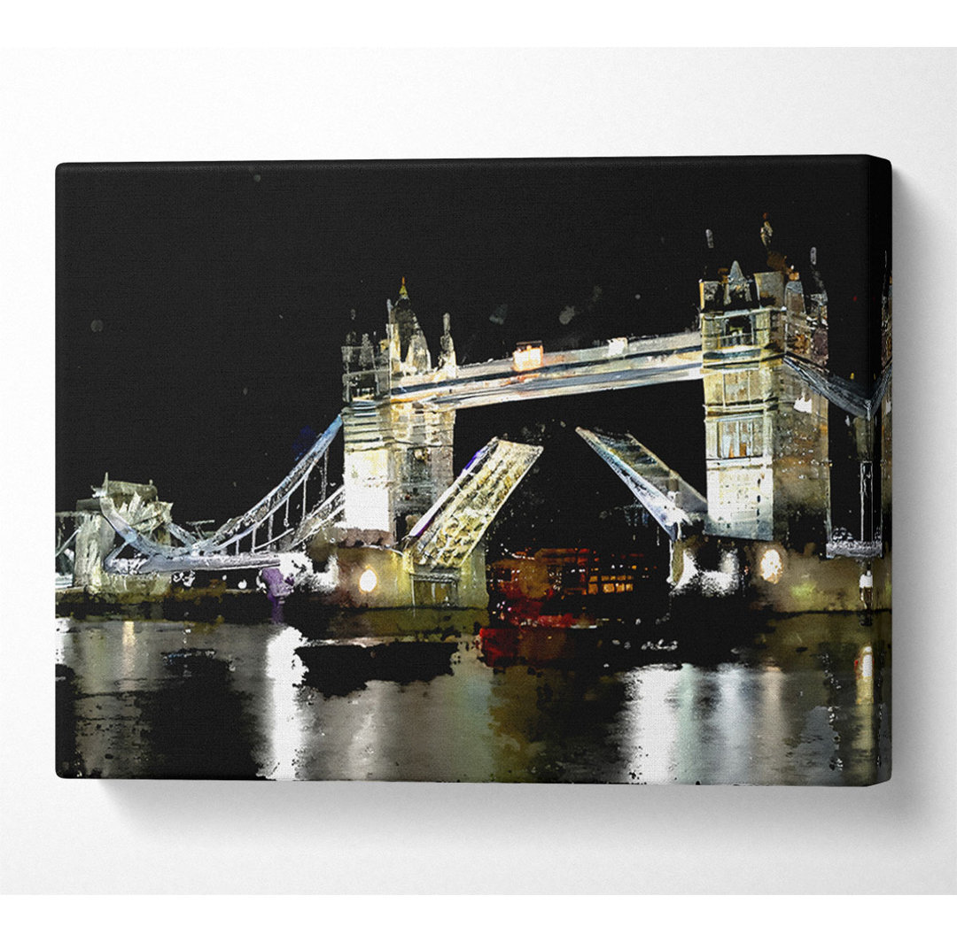 London Bridge Night - Kunstdrucke auf Leinwand