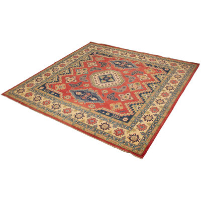 One-of-a-Kind 12'7" X 12'10" New Age Wool Area Rug in Red