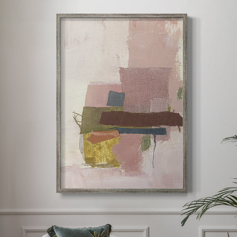 Patchwork I, reproduction encadrée - bois massif, H 11 po x l 9 po