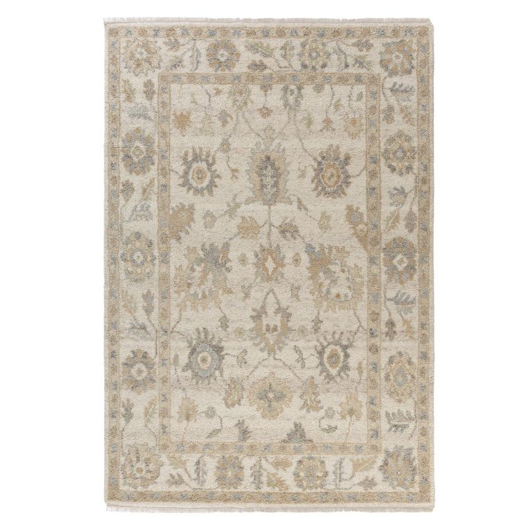 Herny Traditional Oriental Handmade Natural Wool Indoor Area Rug