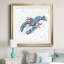 Bulle de homard bleu - peinture encadrée-1358786421-1358786423