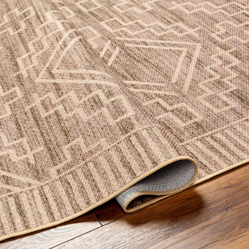 Morton Moroccan Machine Washable Area Rug, Rectangle 4' x 6'