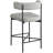 Hisayo Upholstered Counter Stool with Metal Frame-88514417