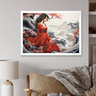 «Japon Art Ukiyoe Reverie Of Woman III», reproduction sur toile