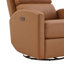 Fauteuil inclinable électrique berçant moderne en cuir pivotant avec port USB