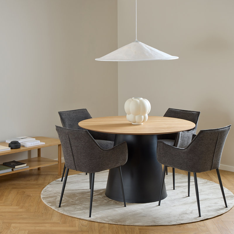 Balliet Round Dining Table, Black