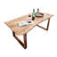 Sandtoft Acacia Solid Wood Top Metal Base Dining Table-34966409-34966408
