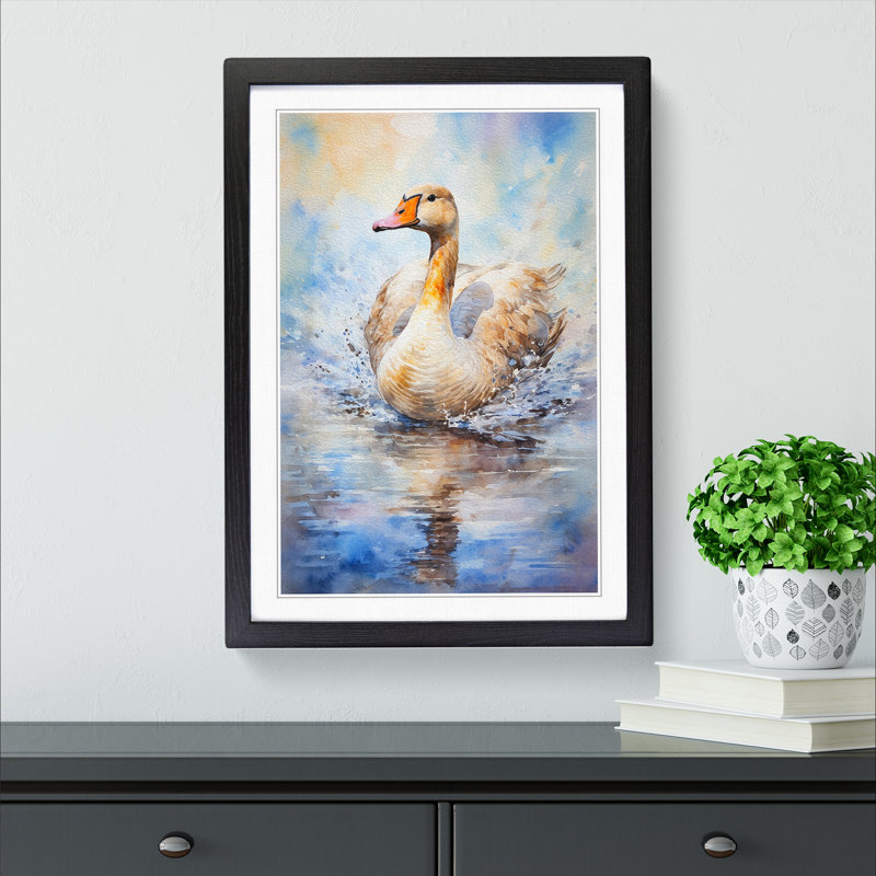 Goose Impressionism - Framed Print