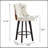 Button Tufted Bar Stools