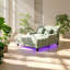 Canapé-lit rembourré en chenille l 57,1 po x P 63,8 po x H Ailuridae