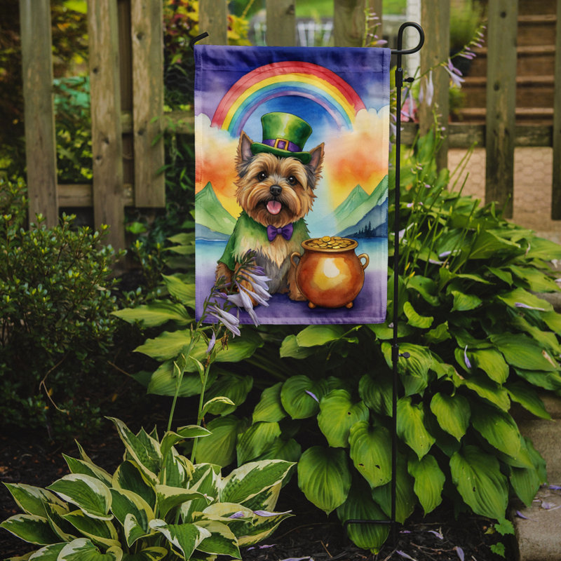Drapeau de jardin double face en polyester H 15,5 po x l 11,25 po St Patrick's Day