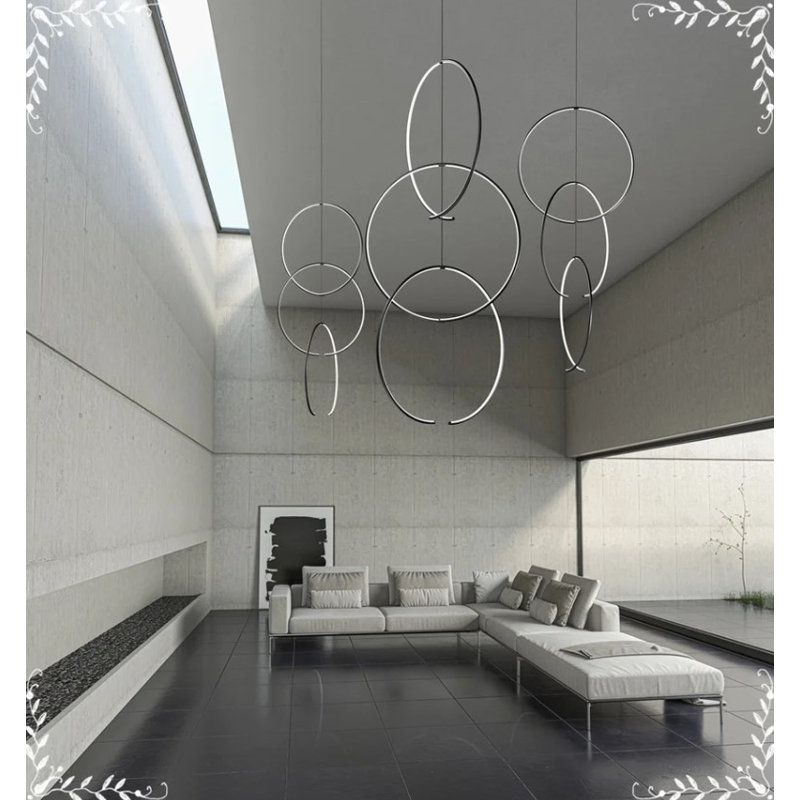 Torc 3 - Light LED Chandelier, Satin White