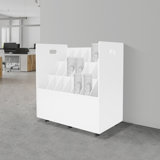 21 Slots Roll Files Storage Organizer With Wheels