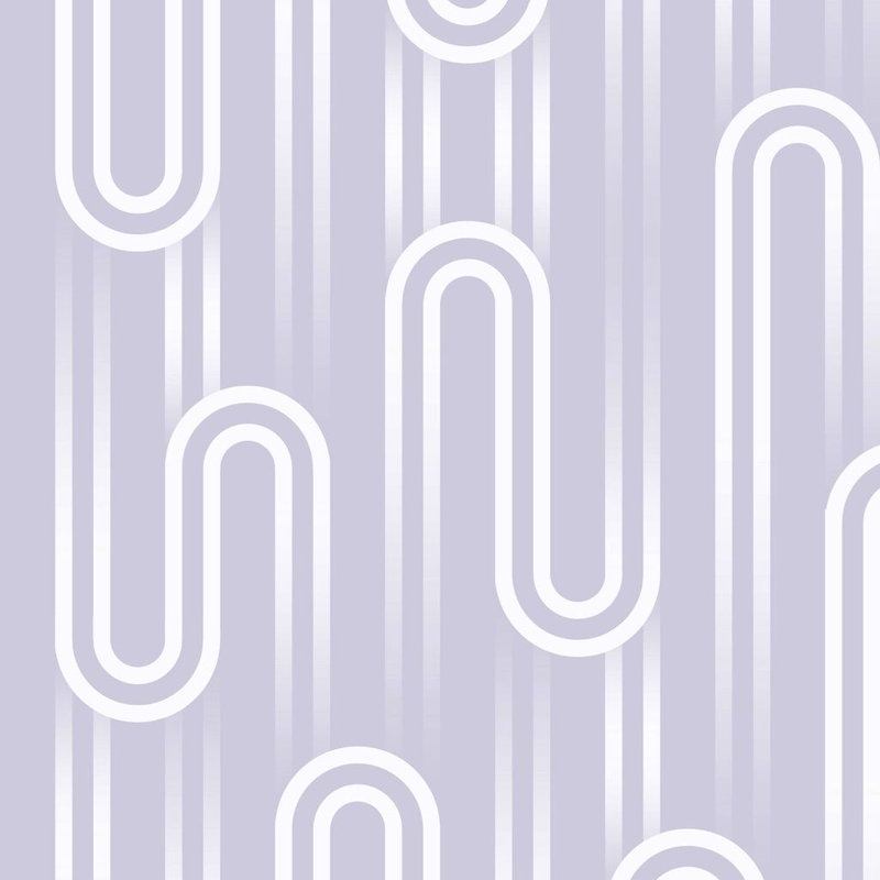 Envy Ups n Downs Geometric Wallpaper, Purple