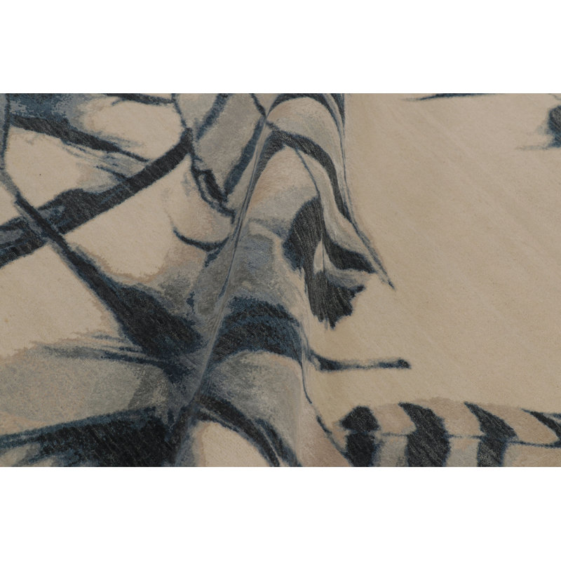 Modern One-of-a-Kind 9'0X12'0 Hand Knotted Area Rug