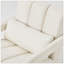 Chaise d'appoint rembourrée en lin moderne avec coussin, parfaite pour le confort et le style dans les salons et les chambres-130790444
