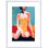 «Vintage Swim I» par Jennifer Paxton Parker - peinture encadrée