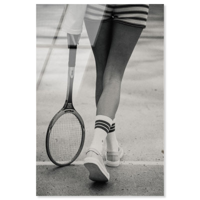Tennis Tennis Stripes, reproduction d'art sur toile, encadrée par Notoriart