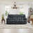 Modern 3-Seat Manual Reclining Sofa With Soft Upholstery & Overstuffed Cushions-435892773