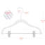Bairiki Velvet Hangers With Clips-436333113