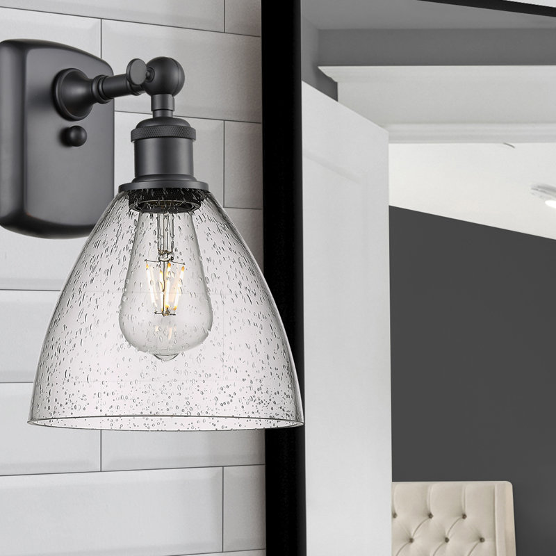 Shauna Armed Sconce, LED, Matte Black