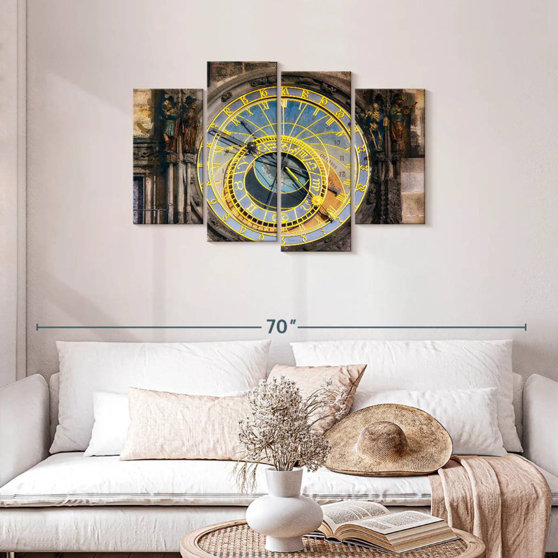 Kerner The Prague Astronomical Clock, 27" H x 43" W