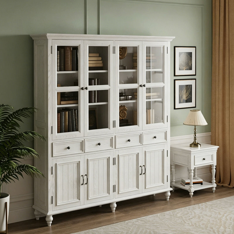 American-style minimalist display cabinet bookcase