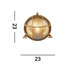 Corinna Gold 22.5cm H Outdoor Bulkhead